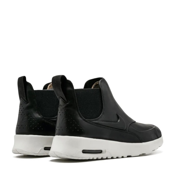 Nike Air Max Thea Mid Black Leather Sneaker Boot Athletic Booties Womens 9 NEW - Picture 5 of 12